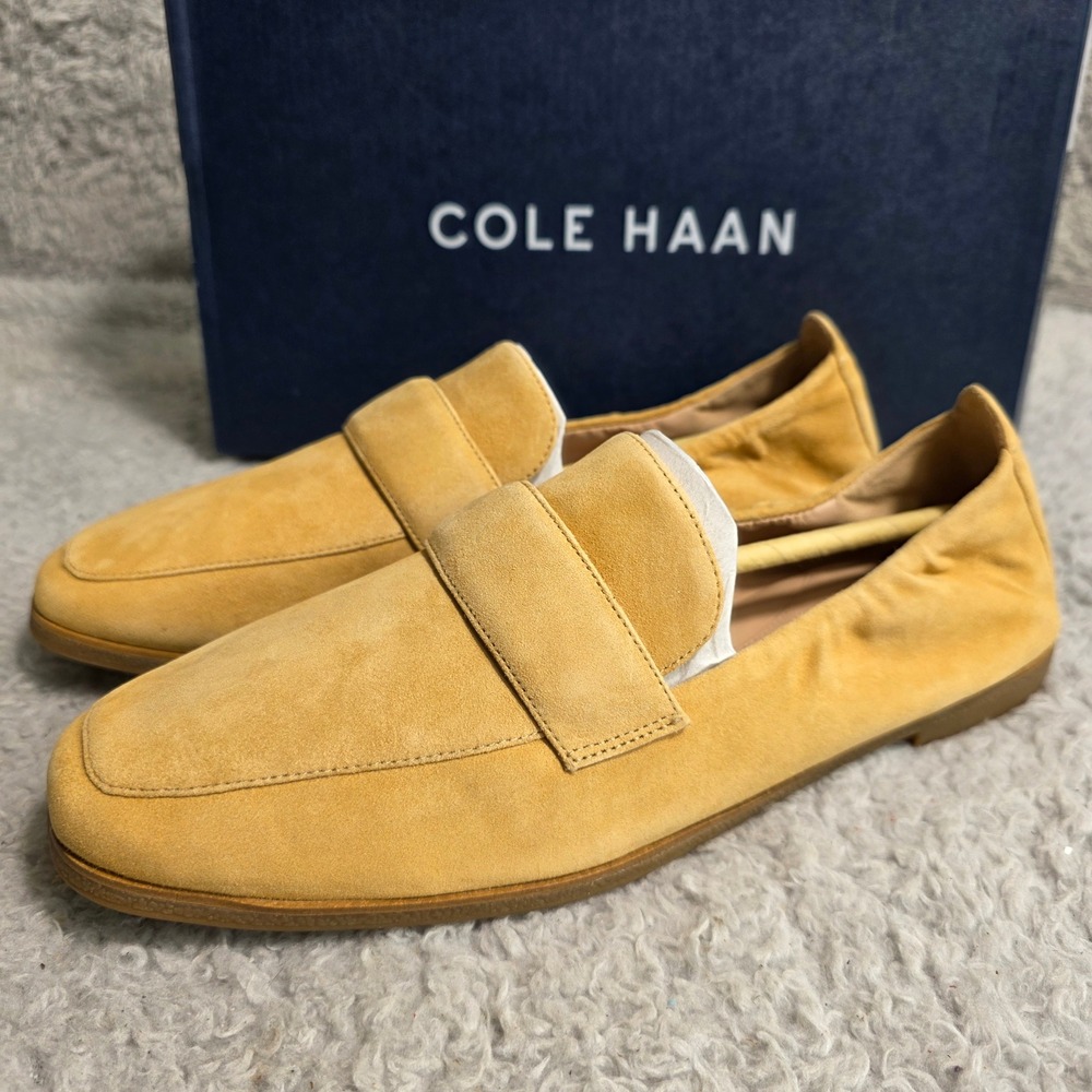 Cole Haan Trinnie Soft Loafer Suede Buckwheat Tan Grand 360 Women 6B NEW‎ IN BOX